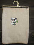 Serviette Panda coloris sable